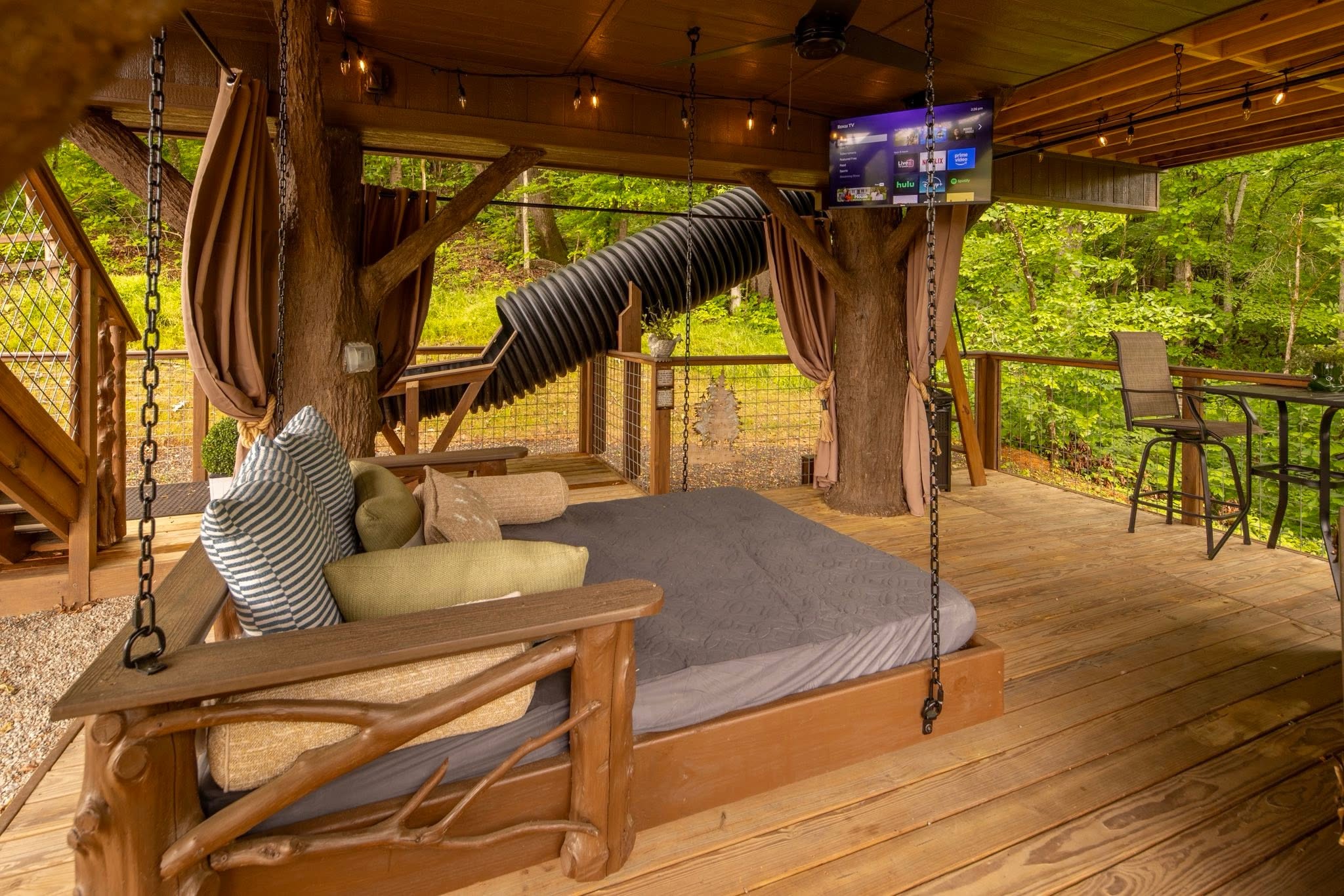 Smoky Mountains treehouse stay reimagined